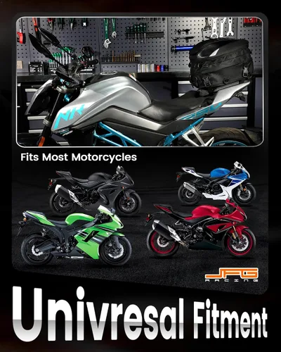 Miniatura 8 de Bolsa de asiento para motocicleta, doble uso, impermeable, bolsa de almacenamiento, bolsa para guardar el casco