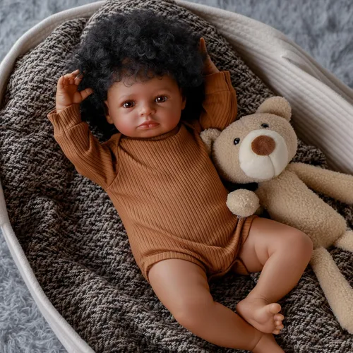 Miniatura 3 de BABESIDE Muñecas realistas de bebé Reborn de 18 pulgadas, cuerpo suave, realista, muñeca de bebé recién nacida, muñecas de bebé de la vida real
