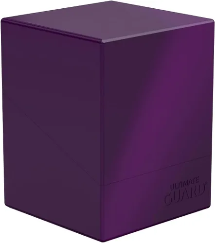 Ultimate Guard Boulder Solid 100+, Estuche para Mazo para 100 Cartas TCG con Doble Funda, Morado, Almacenamiento Seguro y Duradero para Juegos de