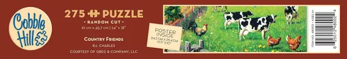 Miniatura 6 de Cobble Hill - Rompecabezas de 275 piezas de fácil manejo, amigos del campo, póster de muestra incluido