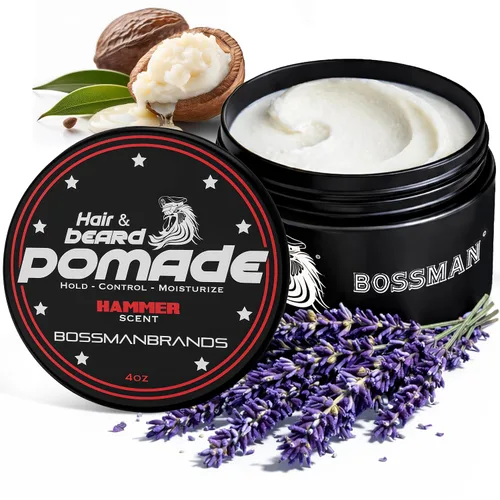 Miniatura 10 de Bossman Pomada Natural para Cabello y Barba para Hombres (Aroma Vetiver X) – Fijación Media e Hidratante para Peinado de Cabello, Barba y Bigote