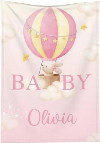 Miniatura 21 de Manta de bebé personalizada con nombre, manta de envolver personalizada con nombre para niñas y niños, recién nacidos, regalos para niños pequeños