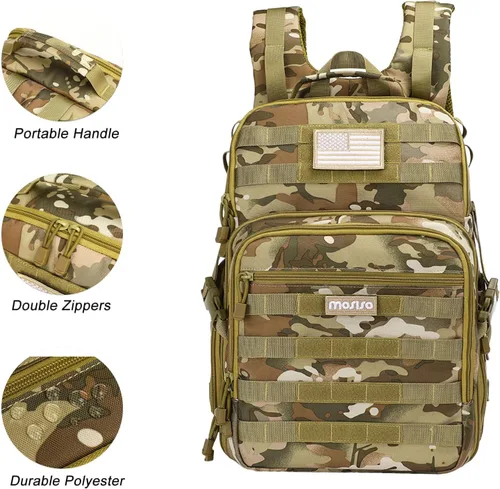 Miniatura 5 de MOSISO Mochila para cámara, DSLR/SLR/SLR/sin espejo para fotografía táctica con soporte para trípode y compartimento para laptop de 15 a 16 pulgadas