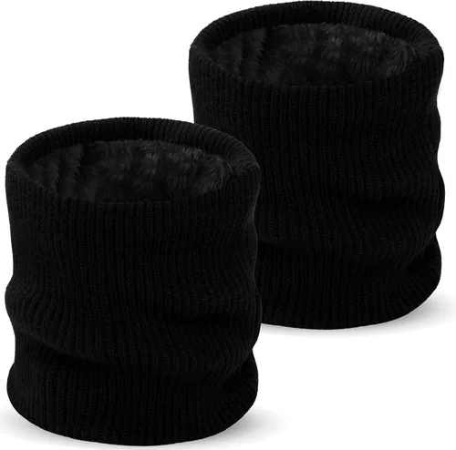 Calentador de Cuello de Invierno para Hombres y Mujeres, Polaina de Cuello de Forro Polar Tejido, Cubierta Facial a Prueba de Viento para Clima
