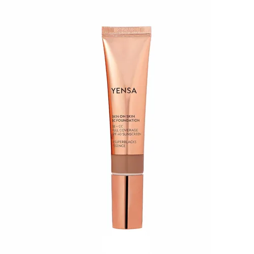 Miniatura 17 de YENSA BC Foundation - Base de cobertura completa, crema CC y BB en uno con SPF 40, enriquecida con ácido hialurónico y péptidos para hidratar