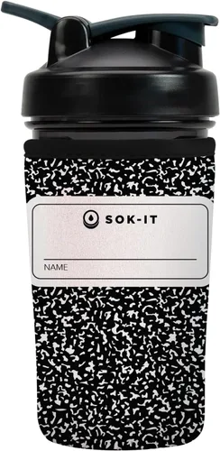 Miniatura 49 de Sok It BotlSok Botella Mezcladora de Proteínas con Funda Aislante de Neopreno (Floral Abstracto, Se Ajusta a Mezcladoras de 24oz)