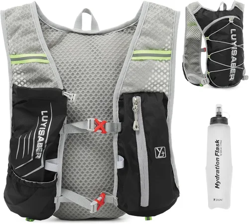 Miniatura 11 de TRIWONDER Mochila de hidratación para correr, chaleco de agua ligero para hombres y mujeres, paquete de agua de hidratación para ciclismo, correr