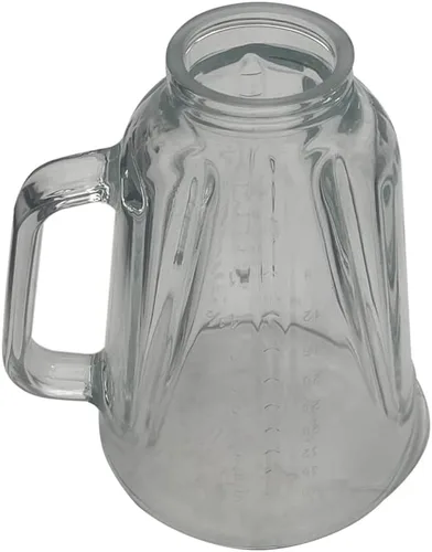 Miniatura 2 de Jarra redonda de vidrio de 5 tazas de 40 onzas o recipiente de repuesto para jarra de vidrio 3310-656 con tapa, compatible con Hamilton Beach