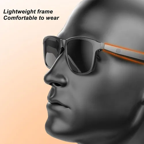 Miniatura 5 de Gafas inteligentes con audio de oído abierto, gafas de sol Bluetooth para actividades al aire libre para hombres, gafas de audio inteligentes