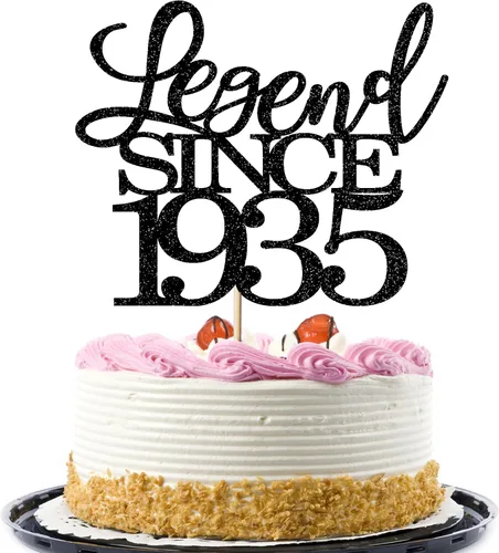 Miniatura 7 de Legend since 1973 - Decoración para pastel de cumpleaños número 53, decoración de pastel de feliz cumpleaños para hombres y mujeres de 53 años