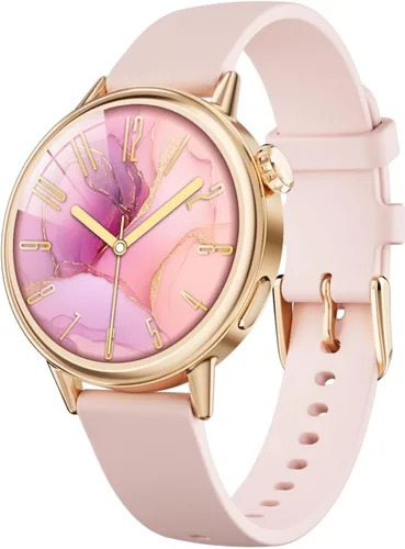 Miniatura 8 de TOOBUR Petite - Reloj inteligente para mujer, pulsera pequeña AMOLED de 1.496 pulgadas, compatible con Android e iOS, monitor de actividad física