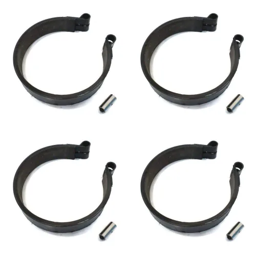 Paquete de 4 bandas de freno de 4 pulgadas con pin para Go Kart Carro Go-Cart, minibike Mini Bike ATV de 4 pulgadas