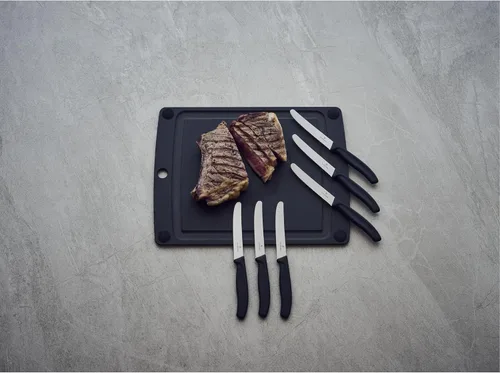 Miniatura 4 de Victorinox 6.7833.6US1 sadf Swiss Classic - Juego de cuchillos para carne de 6 piezas, cuchillas dentadas de 4-1/2 pulgadas con punta redonda, 4