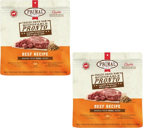 Miniatura 22 de Primal - Alimento liofilizado para perros, Pronto Mini Nuggets, cordero; tomar y servir, comida completa y equilibrada; también se puede utilizar