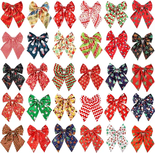 Miniatura 13 de Segarty Pajaritas para Perros, 30 piezas Corbatas de Moño Ajustables para Perro, Accesorios de Aseo para Perros Medianos y Grandes, Bonitos Lazos