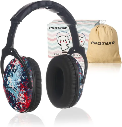 Miniatura 17 de Auriculares con cancelación de ruido para niños, protección auditiva NRR de 25 dB, reducción de ruido, a prueba de sonido para niños, orejeras