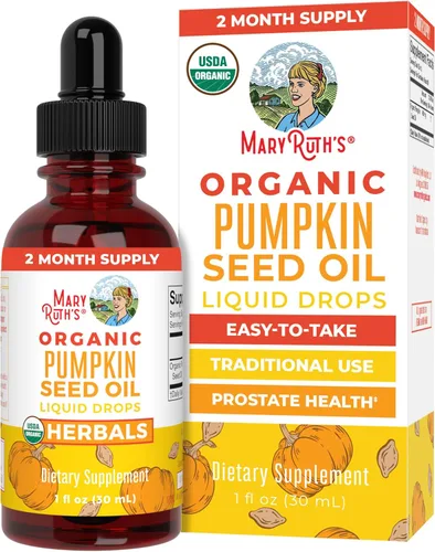 MaryRuth Organics Aceite de Semillas de Calabaza Prensado en Frío | Suministro de 2 Meses | Gotas Líquidas de Semillas de Calabaza Orgánicas USDA