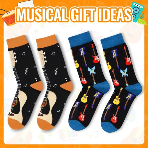 Miniatura 4 de Zmart Gifts for Lawyer & Guitar Lovers - Law Music Socks Men
