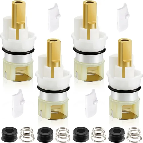 Honoson Paquete de 4 piezas RP25513 de repuesto de vástago de grifo para kit de reparación de grifo con cartucho RP24096 RP4993 asiento y resorte