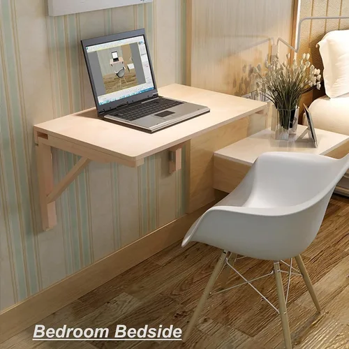 Miniatura 2 de Escritorio plegable para computadora montado en la pared, mesas de hojas sueltas para espacios pequeños, mesa de comedor de cocina, mesa colgante