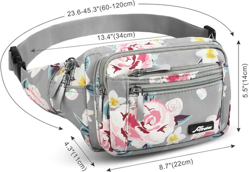 Miniatura 5 de Riñonera para hombres y mujeres, con correa ajustable para entrenamiento al aire libre, viajes, casual, correr, senderismo, ciclismo