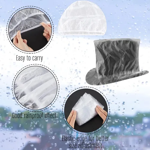 Miniatura 3 de 4 fundas de plástico para sombreros de vaquero, fundas para sombreros de vaquero, protectores para sombreros de vaquero para almacenamiento, Gris