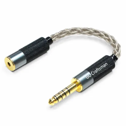 Miniatura 9 de Cable adaptador de auriculares portátil de 0.098 in equilibrado macho a 0.173 in, cable adaptador de auriculares portátil de cristal único 6N