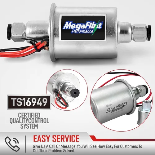 Miniatura 7 de Megaflint+ - Kit de bomba de combustible eléctrica universal HEP-02 A, 12 V, baja presión