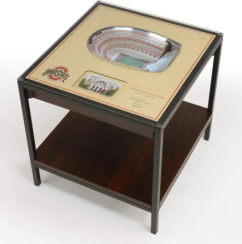 Miniatura 9 de YouTheFan NCAA - Mesa auxiliar iluminada StadiumView de 25 capas