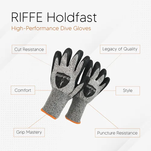 Miniatura 2 de Riffe Guantes resistentes a cortes Holdfast Gris