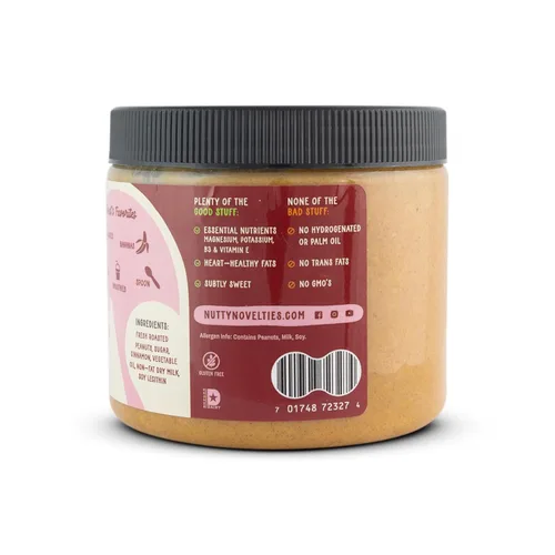 Miniatura 5 de Nutty Novelties Mantequilla de maní, alta en proteínas, baja en azúcar, mantequilla de maní saludable, mantequilla de maní completamente natural