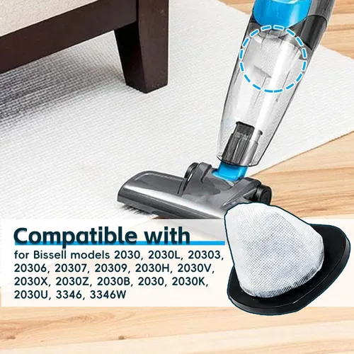 Miniatura 6 de Filtros de vacío Bissell de repuesto (paquete de 4) + filtros de espuma (paquete de 4) - Compatible con la serie 2030