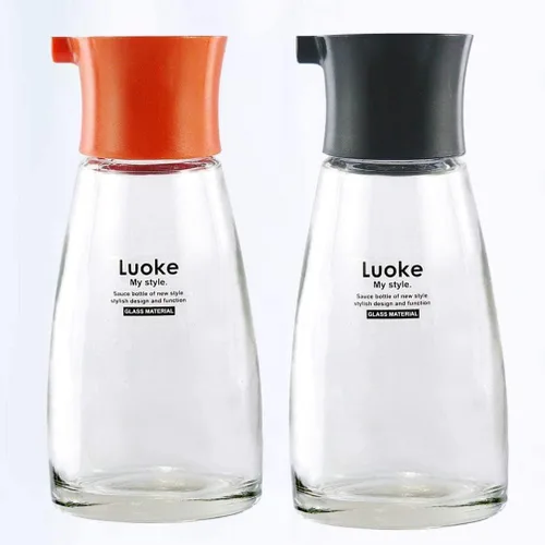 Miniatura 3 de Dressing Containers 2pcs Glass Cruet Bottles Glass Oil Storage Bottle Salad Dressing Bottles Vinegar Dispenser for Olive Oil Vinegar Soy Sauce