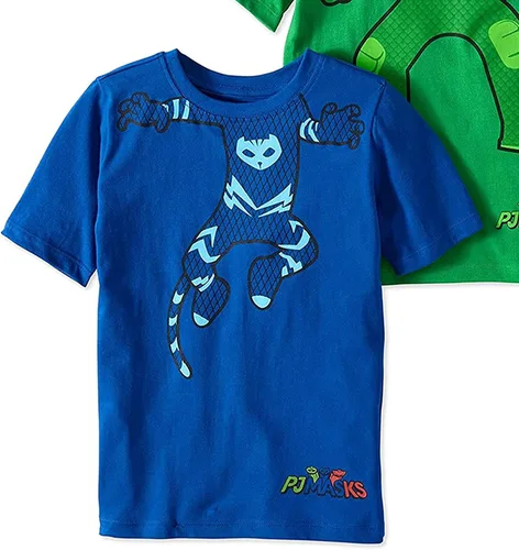 Miniatura 7 de PJ Masks PJMASKS Catboy Gekko - Camiseta de manga corta de manga corta