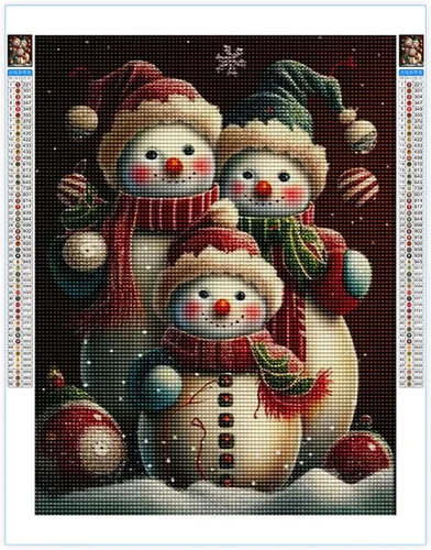 Kits de pintura de diamantes para adultos, bricolaje 5D para el día de Navidad, kit de pintura de diamantes de taladro completo, arte de diamantes