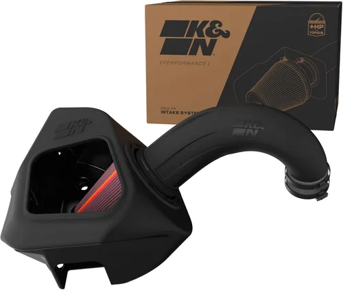 Miniatura 15 de K&N Sistema de admisión de aire frío: filtro de aire de flujo seco, aumento del rendimiento y remolque: compatible con RAM 1500, 30-1578 2019-2024