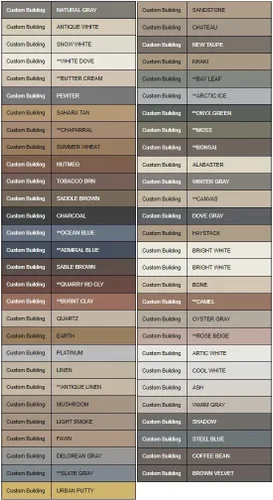 Calafateo rápido de color a juego con productos de construcción personalizados (gris ostra lijado)