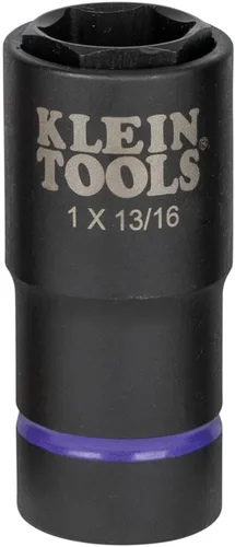 Miniatura 15 de Klein Tools 66060 Juego de llaves de impacto 2 en 1, juego de herramientas de 6 piezas con enchufes profundos de 6 puntos con unidad de 1/2 pulgada