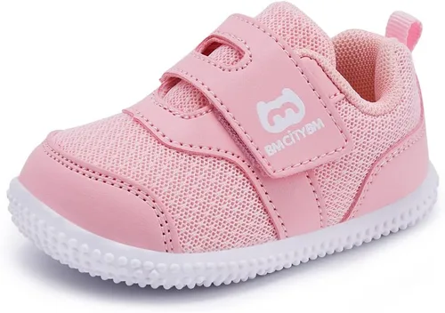 BMCiTYBM Zapatos para caminar de malla transpirable para bebés, niños y niñas, ligeros, antideslizantes, para primeros pasos, 6, 9, 12, 18, 24 meses