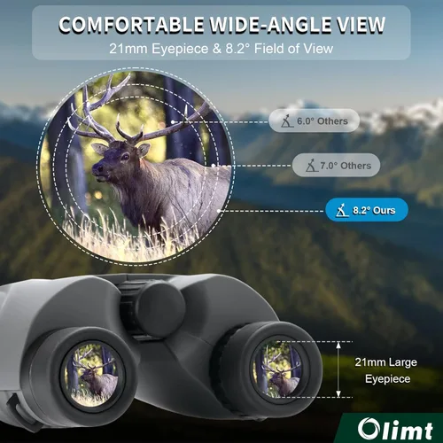 Miniatura 5 de Binoculares compactos de 8 x 25, pequeños y ligeros de mano, portátil, mini prisma BAK-4, lente ED de visión gran angular de 8.2°, óptica HD