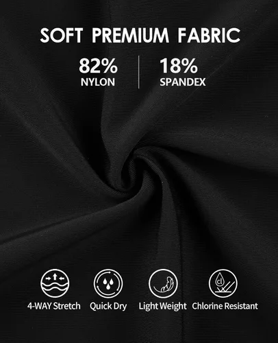 Miniatura 6 de beautyin Trajes de baño tipo unitardo para mujer, con espalda cruzada, atléticos, de una pieza, hasta la rodilla
