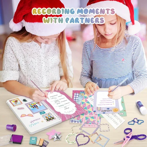 Miniatura 3 de PERRYHOME Juego de diario DIY de 2 paquetes para niñas - Juego de diario de más de 200 piezas para niñas preadolescentes y adolescentes, kits