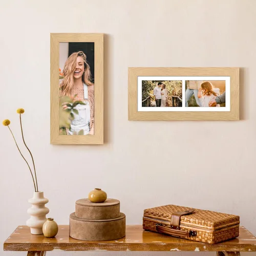 Miniatura 287 de Marcos de Fotos Collage de 13.5X15.5 con 7 Aberturas para Fotos de 4X6, Marco de Fotos Múltiples con Paspartú para Decoración de Pared, Grano
