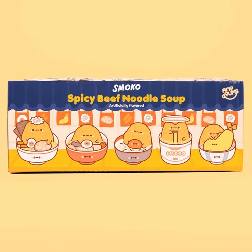 Miniatura 5 de Smoko Tayto - Fideos instantáneos de carne picante, taza de 2.22 onzas, ramen audaz y sabroso, aperitivo coleccionable de personajes lindos