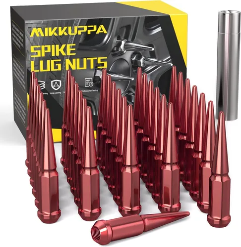 Miniatura 21 de MIKKUPPA 20 piezas de tuercas de rueda M12x1.5, tuerca de rueda M12x1.5, asiento cónico, tuercas de extremo negro con llave de casquillo, reemplazo