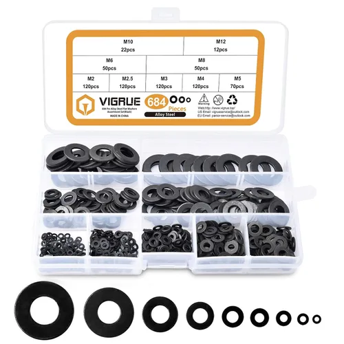 Juego de arandelas planas VIGRUE