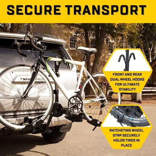 Miniatura 3 de Saris All Star 2 - Soporte para enganche de bicicleta con plataforma segura y fácil de cargar, brazos ajustables, enganche universal, bandejas