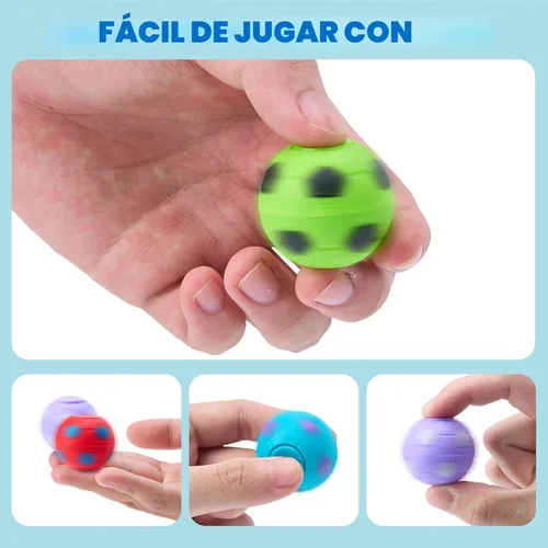 Miniatura 2 de JOYIN - Paquete de 36 juguetes para la ansiedad tipo spinners de fútbol para niños, al por mayor, pelotas antiestrés, rellenos para bolsas
