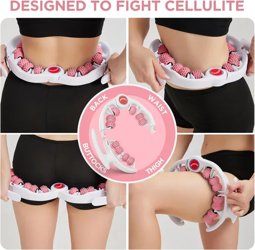 Miniatura 7 de Herramienta de masaje para celulitis, masajeador de drenaje linfático, rodillo muscular, masaje de fascia profunda, eliminación de piel con 14