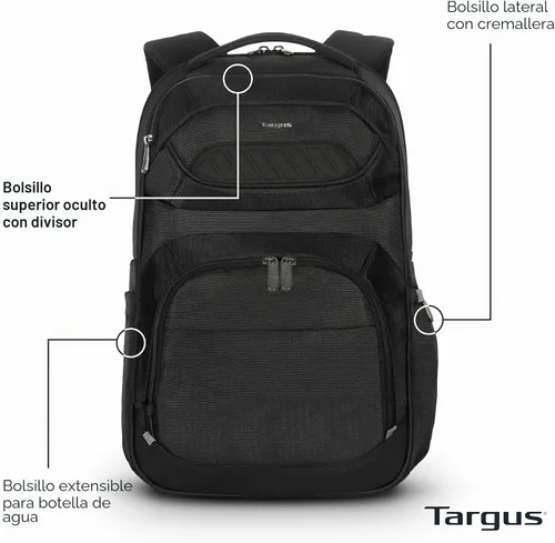 Miniatura 2 de Targus Mochila para laptop, Negro
